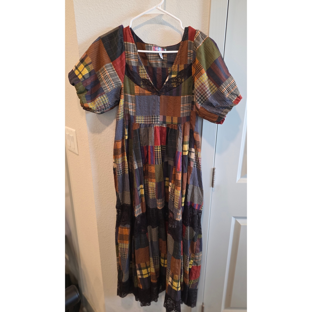 Urban Outfitters Patchwork Midi Dress, XS